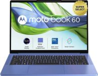 MOTOROLA Motobook 60 Full Metal OLED (i7 14th Gen) Intel Core 7 (Series 2) 240H – (16 GB/512 GB SSD/Windows 11 Home) 14IRH10R Thin and Light Laptop(14 Inch, PANTONE Wedgewood, 1.4 Kg, With MS Office)