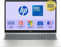 HP 15 Intel Core 3 100U – (8 GB/512 GB SSD/Windows 11 Home) 15-fd1253TU/ 15-fd1225TU Thin and Light Laptop(15.6 inch, Natural Silver, 1.65 kg, With MS Office)