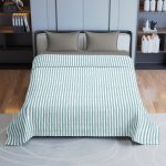 Flipkart Perfect Homes Striped Queen Comforter for  AC Room(Microfiber, Green)