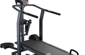 FITKIT by Cultsport FT801 4 in 1 Multifunction For Men and Women For Home Gym, Manual Non Motorized Treadmill (Max Weight:100 kg)