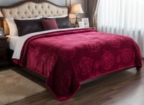 EVOKK INDIA Solid King Mink Blanket for  Heavy Winter(Polyester, Red)