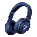 pTron Studio Pro w/ 65Hrs Playtime, Wireless Over Ear Headphones w/HD Mic & AI-ENC, Low-Latency Game & Music, 40mm Drivers, BT5.4, Dual Device Pairing, Voice Assist. & Type-C Fast Charging (Blue)