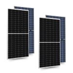 Anchor By Panasonic 550Watt Solar Panel, Non DCR Bifacial Half Cut 144 Cells, Mono-PERC Solar Module with Transparent Backsheet, 10BB, 25 Years Linear Performance Warranty (Pack of 2)
