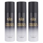 FRENCH ESSENCE Deodorant Spray Perfume/Deodorant for men/Men Deo/Body Spray for men,Long Lasting Fragrance, Fresh Scent (Urban) 120Ml Each – Pack of 3