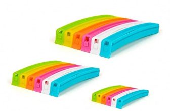 Tosaa 18 Pcs – 3 Different Size Plastic Food Snack Bag Pouch Clip Sealer Large,Medium,Small Plastic Snack Seal Sealing Bag Clips Vacuum Sealer (Multicolor)