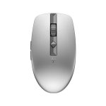 HP 710 Rechargeable Silent Mouse/6 programmable buttons/90-day Rechargeable Battery Life Track-On Glass Sensor(Silver)