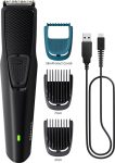 PHILIPS BT1233/18, Dura Power Tech, Skin Safe Trim Trimmer 30 min  Runtime 4 Length Settings(Black)