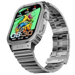 Fire-Boltt Maverick Smartwatch 51.308mm (2.02 inch) IPS Display, Luxury Stainless Steel Look, 320×385 Pixel Resolution, Bluetooth Calling, Voice Assistant (Silver)