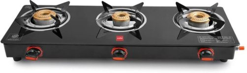 CELLO Trion 3 Burner Glass Manual Gas Stove(3 Burners)