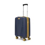 Aristocrat Cabin Airpro Plus 55 Cm(Small) 8 Wheel Spinners Trolley Bags for Travel Hard Case Luggage, Lightweight Bag with TSA Lock & Anti-Theft Zipper(Blue)