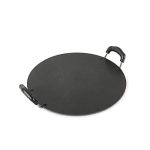 Cello Aluminium Non-Stick Patri Tawa Round, 30cm, Black and Grey | Induction base Flat Tawa | Dosa Tawa, Roti, Paratha, Chapati Tawa