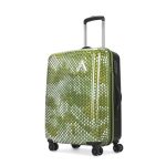 Aristocrat Medium Combat Check-in Trolley Bag, 63 Cm Hardside Luggage | 8 Wheels, Combination Lock | Polycarbonate | 5 Year International Warranty | Green