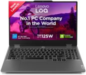 Lenovo LOQ Essential Intel Core i5 12th Gen 12450HX – (16 GB/512 GB SSD/Windows 11 Home/4 GB Graphics/NVIDIA GeForce RTX 3050A) 15IAX9E Gaming Laptop(15.6 Inch, Luna Grey, 1.77 kg, With MS Office)