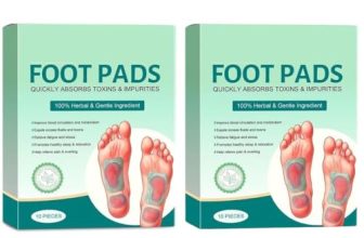 PELIRONE (Pack of 2) Herbal And Gentle Ingredient Foot Pads (20 pieces), Natural Ingredients for Sleep Aid, Pain Relief, Toxin Removal with Bamboo Vinegar Detoxification and Acupoint Micro-Massage Technology