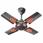 LONGWAY Kiger P1 600 mm/24 inch Ultra High Speed 4 Blade Anti-Dust Decorative Star Rated Ceiling Fan (Smoked Brown, Pack of 1).