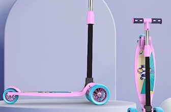 Lifelong LLKS03 Foldable Kick Skating Cycle| Skate Scooter for Kids(Max User Weight: 50Kg) Kids Scooter (Pink, Blue)