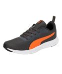 Puma mens Snatch V2 Dark Shadow-Vibrant Orange-White Sneaker – 7 UK (39178302)
