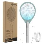 Lifelong Rechargeable Electric Mosquito Racket | Electric Fly Swatter | Mosquito Bat | Mosquito Killer Racket | USB Charging, White