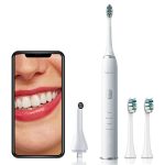 Lifelong Rechargeable Toothbrush | 1 Portable Camera,1 Handle, 3 Brush Heads, 1 Charging Cable (LLDC108, White, 1 Year Warranty)