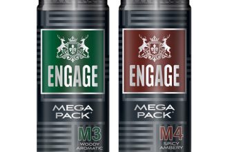 Engage M3 + M4 Perfume Spray Mega Pack Combo for Men 160ml x2 Perfume  –  320 ml(For Men)