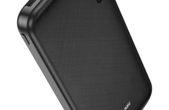 DR VAKU® CYREX 10000mAh Power Bank Portable Slim Design with Dual USB Output Type-C Micro (Input & Output) Lithium Polymer Battery Compatible with iPhone, Samsung, OnePlus & All Smartphones- Black