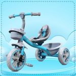 Kidsmate Starlight Premium Tricycle for Kids 2 to 5 yrs | Trikes for Boys & Girls | Baby Cycle with Eva Wheels, Bell and Toy Basket | Safe & Stylish Ride-On Bike | Max User Weight 30kg – Blue