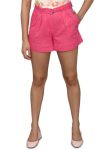 Allen Solly Women Pink Solid Regular Fit Shorts