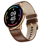 Fire‑Boltt Phoenix Classic Round Smart Watch 1.39″ HD Display with Bluetooth Calling,AI Voice Assistant,SpO2 & Heart Rate Monitor, 120+ Sports Modes,IP67 Waterproof Smart Watch for Men & Women – Brown