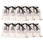 Kimirica Gift Set “Nothing But Love Duo” Potli For Family & Friends | Corporate Return Gifts For Men & Women | Romantic notes of Gardenia and Night Blooming Jasmine Shower gel, Body lotion with Loofah Inside (Pack of 10)