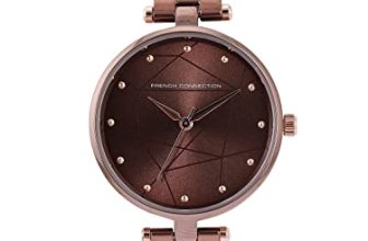French Connection Stainless Steel Analog Brown Dial Women’s Watch-Fcn00028E, Band_Gray