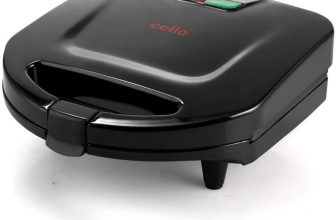 cello ToastiGO Grill Maker 800W | Non Stick Coating | Electric Sandwich Maker Grill(Black)