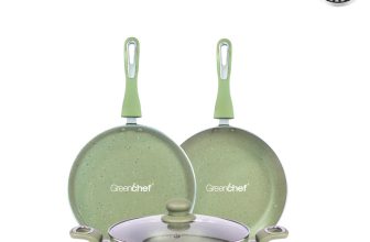 Greenchef Astor Induction Bottom Non-Stick Coated Cookware Set(Aluminium, 4 – Piece)