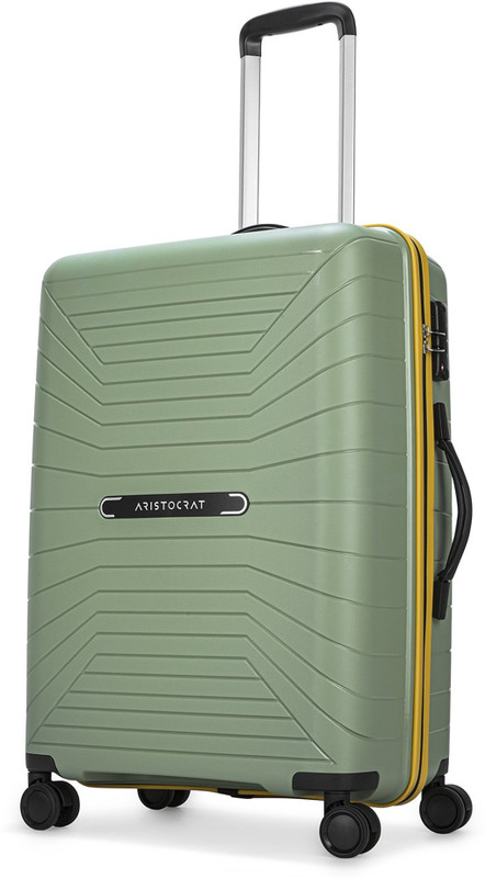 ARISTOCRAT by VIP Crossway Polycarbonate | Trolley Bag With Combination Lock Cabin Suitcase 8 Wheels – 21 Inch