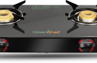 Greenchef Ebony Glass Manual Gas Stove(2 Burners)