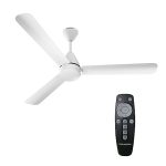 Crompton Energion Hyperjet 1200mm BLDC Ceiling Fan | Point Anywhere Remote Control | BEE 5 Star Rated Energy Efficient | Superior Air Delivery | Anti-Rust | 2 Year Manufacturer Warranty | Opal White