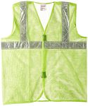 Aktion Safety 50 GSM Aarvee Cloth Safety Jacket with Reflective Tape (2 inch Tape, Green) – Pack of 10