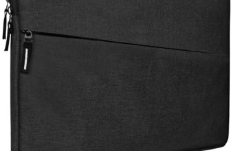 Amazon Basics Laptop Bag Sleeve Case Cover Pouch for Men & Women | 14.1 Inch Laptop/MacBook, Office/College Laptop Bag | Side Handle | Multiple Pockets | Water Repellent | Shock Absorber (Black)