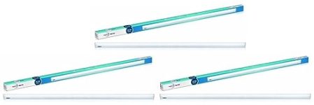 wipro Garnet 20W LED Batten for Living Room & Bedroom | 4 Ft |Cool Day white (6500K) | 2000 Lumen | Bright & Energy Efficient Tubelight for Home, Office, Showroom & Parking Lot| Pack of 3