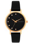 French Connection Analog Black Dial Women’s Leather Watch-Fc20-63F-R