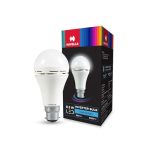 HAVELLS 8.5w LED Emergency Bulb | Shatter Resistant |Cool Day White (6500K) | B22 LED Bulb Base | Inverter Bulb for home,3 Hours battery back up| Li-ion Battery | Over charging Protection
