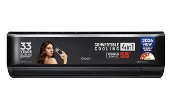Cruise 2 Ton 3 Star Limited Edition Black Inverter Split AC (100% Copper, Convertible 4-in-1, 4-Way Swing, PM 2.5 Filter, Anti-Rust Tech, Cools at 50°C, 2026 Model, CWCVBM-VQ1F243BL, Piano Black)