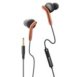 ZEBRONICS Bro 3.5Mm Wired in Ear Earphones, in-Line Mic, Deep Bass, 1.2M Strong and Long Lasting Cable, Light Weight, Compatible with Mobile | Tablet | Laptop (Orange) (‎Zeb-Bro)