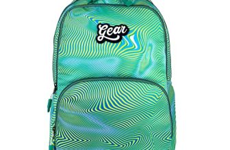 Gear Harmony Moire 30 L Water Resistant School Bag/Kids Bag/Casual Standard 3 Compartment Backpack/Daypack/College Bag For Girls/Boys/Women/Men (Green)