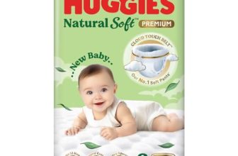 Huggies Natural Soft Premium Baby Diaper Pants, Our No.1 Soft Pants, Small (S) Size (4-8 Kgs), Pack of 70 diapers | Cloud Softness All over with India’s 1st Cloud Touch BeltTM