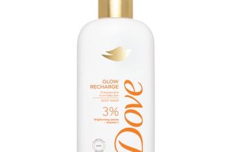 Dove Glow Recharge Serum Body Wash | 3% Brightening Serum + Vit C | Energizes & Illuminates skin | Paraben & SLS free | 300 ml