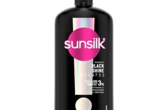 Sunsilk Stunning Black Shine Shampoo 1 L|| With Amla + Oil & Pearl Protein|| Gives Shiny|| Moisturised and Fuller Hair – Paraben Free