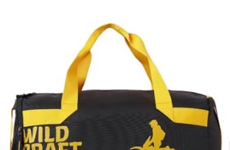 Wildcraft 4×4 Off Road 25 L Duffle Bag for Men & Women | Multiple Pockets, Adjustable Straps | Travel, Gym & Sports Bag | Black