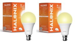 Halonix Photon Plus Base B22 9-Watt LED Bulb (Pack of 2, Warm White)