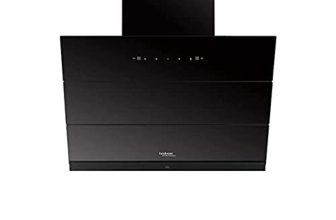 Hindware Smart Appliances | Skyla 75 cm Chimney | 1350 CMH | Auto Clean | Slant Design | Filterless | Touch Control, Motion Sensor | 10 Yrs Warranty on Motor & 2 Yrs on Product (Black)