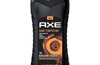 AXE Dark Temptation 3 In 1 Body, Face & Hair Wash for Men, Long-Lasting Refreshing Dark Chocolate Fragrance, Natural Origin Ingredients, Removes Odor & Bacteria, Dermatologically Tested 250ml